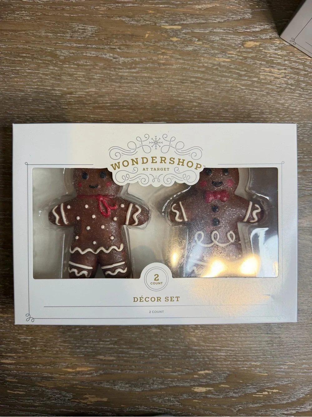 TARGET WONDERSHOP CHRISTMAS GINGERBREAD DECOR 2PK